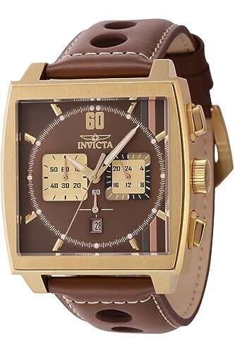 Многофункциональные кварцевые часы Invicta Mens 44300 S1 Rally с коричневым циферблатом из оружейного металла