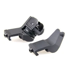 45 Degree Offset BUIS Front & Rear Backup Sight Fit Picatinny Weaver Rail