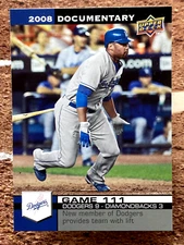 2008 Upper Deck Documentary Matt Kemp #3314