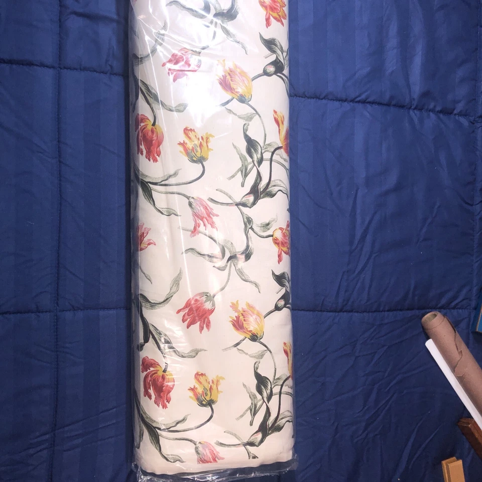 ПОЛНЫЙ БОЛТ IKEA Alandsdrot обивка ткани слоновой кости цветочный принт снят с производства - Изображение 4 из 4