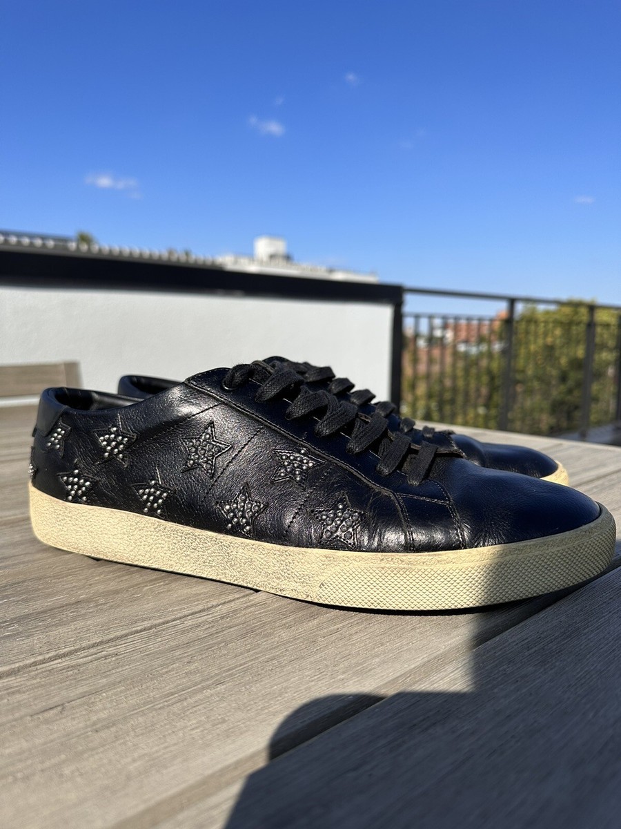SL/06 SAINT LAURENT STAR STUDDED SNEAKER BLACK 46 | eBay
