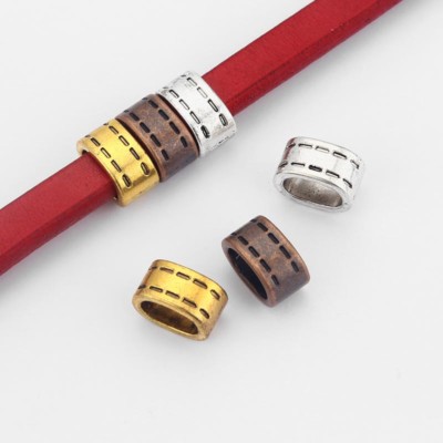 50 Spacer beads antique silver tone FS278