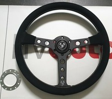 Sports Steering Wheel Suede Abarth Fiat Alfa Lancia Delta Integrale & Evo 350mm