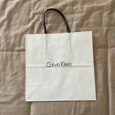 Gift Wrap Gift Card Calvin Klein NEW Calvin Klein Paper Bag Shopping Gift  For Small Bag White 10