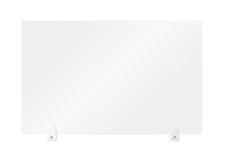 Sabichi Clear Acrylic Desk Divider Partition With Desk Clamps, 81.5 x 51cm