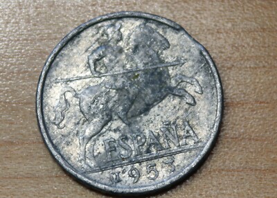 1953年 スペイン エラー 1953 Spain 10 Centimos Clip Error | eBay