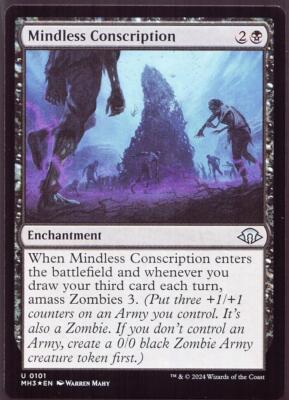 Mindless Conscription - 101 Foil MTG MH3