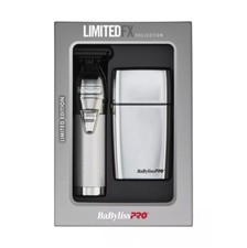 BaBylissPRO LimitedFX Collection Trimmer Shaver Set Silver FXDUOFS2TS