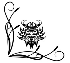 SCANIA Truck Stickers Scania Viking Style Truck Cab Window Stickers (pair)
