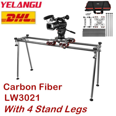 YELANGU LW0321 Protable Carbon Fiber DSLR Camera Video Slider Studio track Rail 