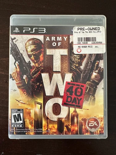 Army of Two: The 40th Day (PlayStation 3) PS3 CIB Complete w/ Manual