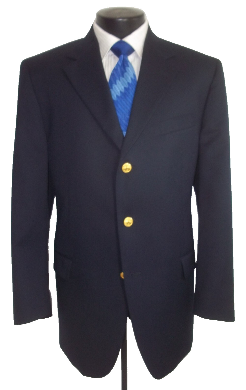 # Brooks Brothers solid navy blue 3button center … - image 2