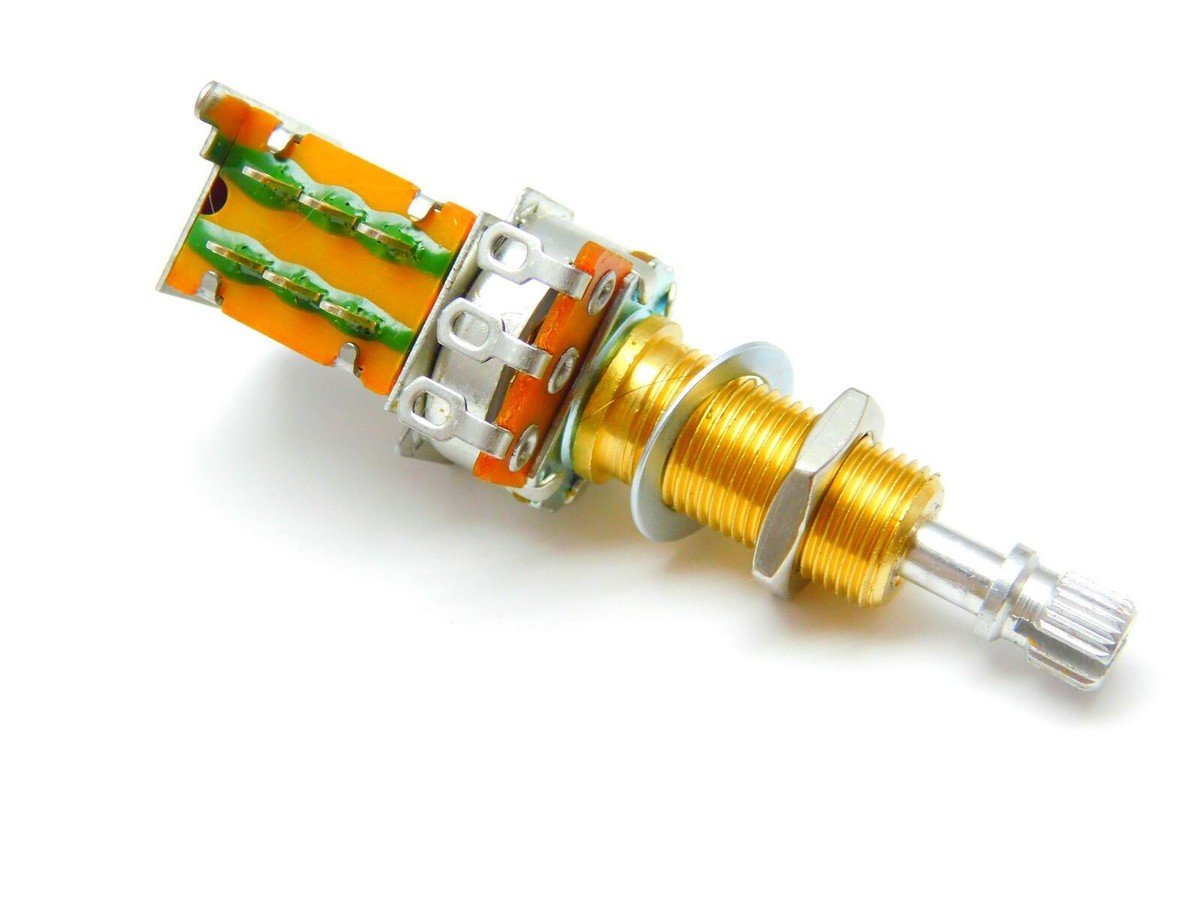 Potenziometri Audio Per Chitarra A500K Lotto Di 5 Potenziometri 500K Per Chitarra Elettrica | Mini Vasi, Albero Diviso Lungo | A500K Potenziometri 500K Albero Lungo Per Chitarra Elettrica