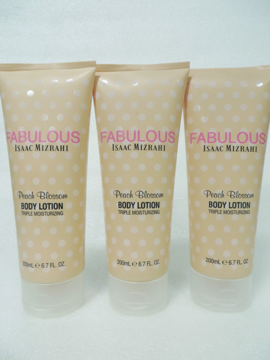 ISAAC MIZRAHI FABULOUS PEACH BLOSSOM BODY LOTION 6.7 OZ (Lot of 3