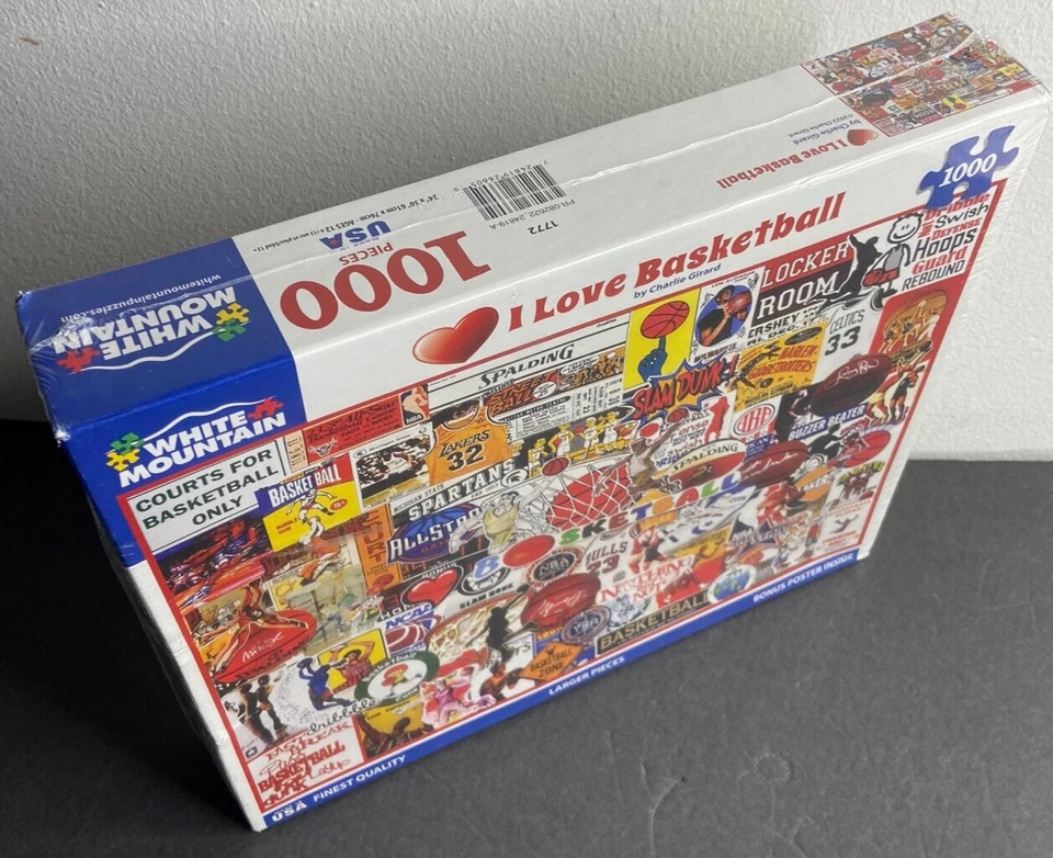 I Love 篮球 1000 片完整拼图 Michael Jordan, Larry Bird — 第 2/4 张图片