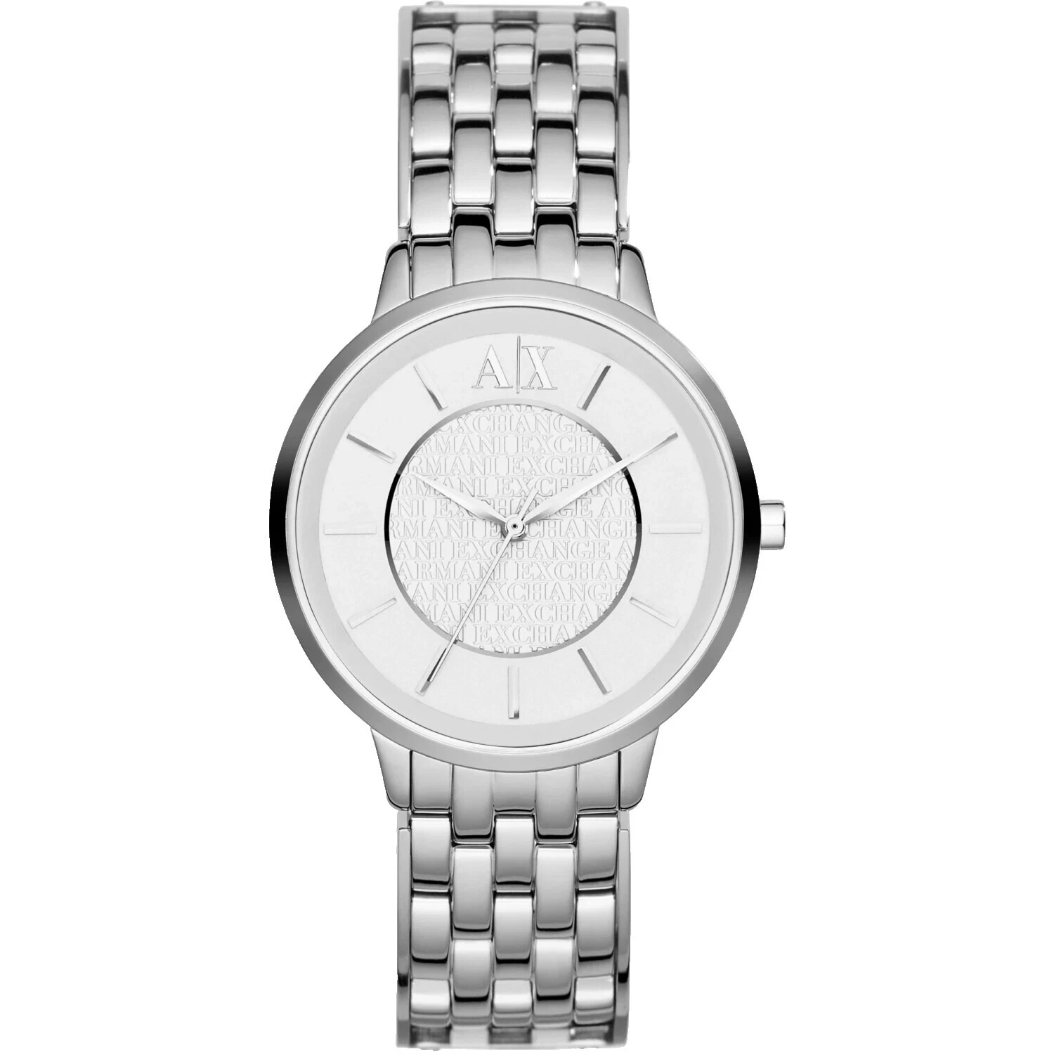 Caja de acero inoxidable de Silicona Armani Exchange Relojes de pulsera