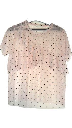 Top Transparent Bershka Femme - Taille S (40) - Manches 3/4 - Excellent état