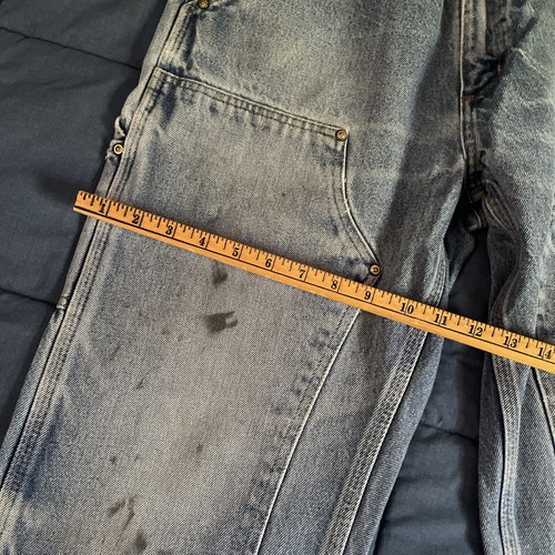Vintage 00’s 32x28 Carhartt Double Knee Light Wash Jeans - Bild 10 von 10