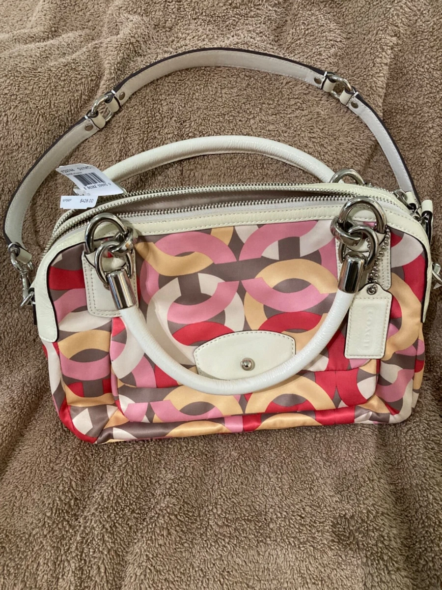 Coach - signature legacy stripe gold multicolor purse | eBay