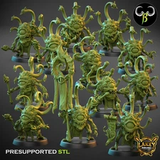 DiscEyeples | Daemon | 3D Printed Miniature | Clay Beast Creation |