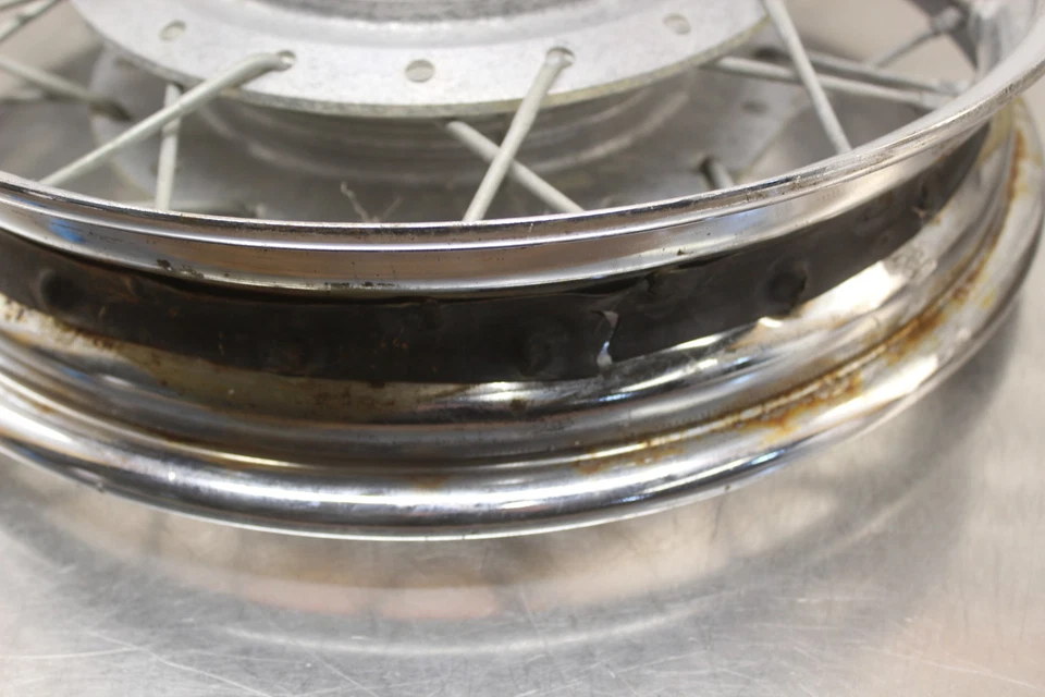 1987 Suzuki Savage 650 LS650 REAR BACK WHEEL RIM 15X2.75 (ROW 2) - Image 4 of 4