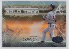 2005 Leaf Certified Materials Gold Team Mirror Chipper Jones #GT-4 HOF 9p5