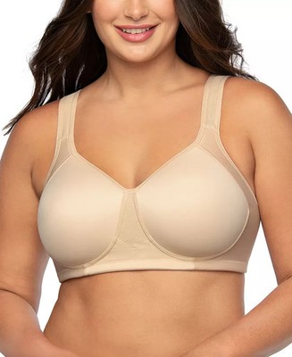 Vanity Fair Lingerie Full-Figure Wireless Sports Bra Damask Neutral Nude 5 40D