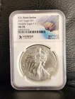 2021 Silver Eagle MS70 NGC – Heraldic Eagle T-1 – State Series Hawaii