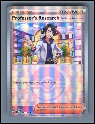 Professor's Research [Professor Sycamore] (PokeBall Pattern) 125/131 PRE NM