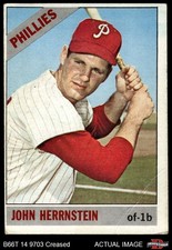 1966 Topps #304 John Herrnstein Phillies 2 - GOOD