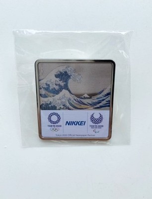 2020 TOKYO OLYMPIC PIN BADGE JAPANESE MEDIA NIKKEI PINS ukiyo-e