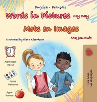 Kidkiddos Books | Words In Pictures - My Day (English French Bilingual...