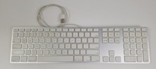 Apple Slim Keyboard A1243 USB Wired Aluminum Numeric Keypad Slim Silver TESTED