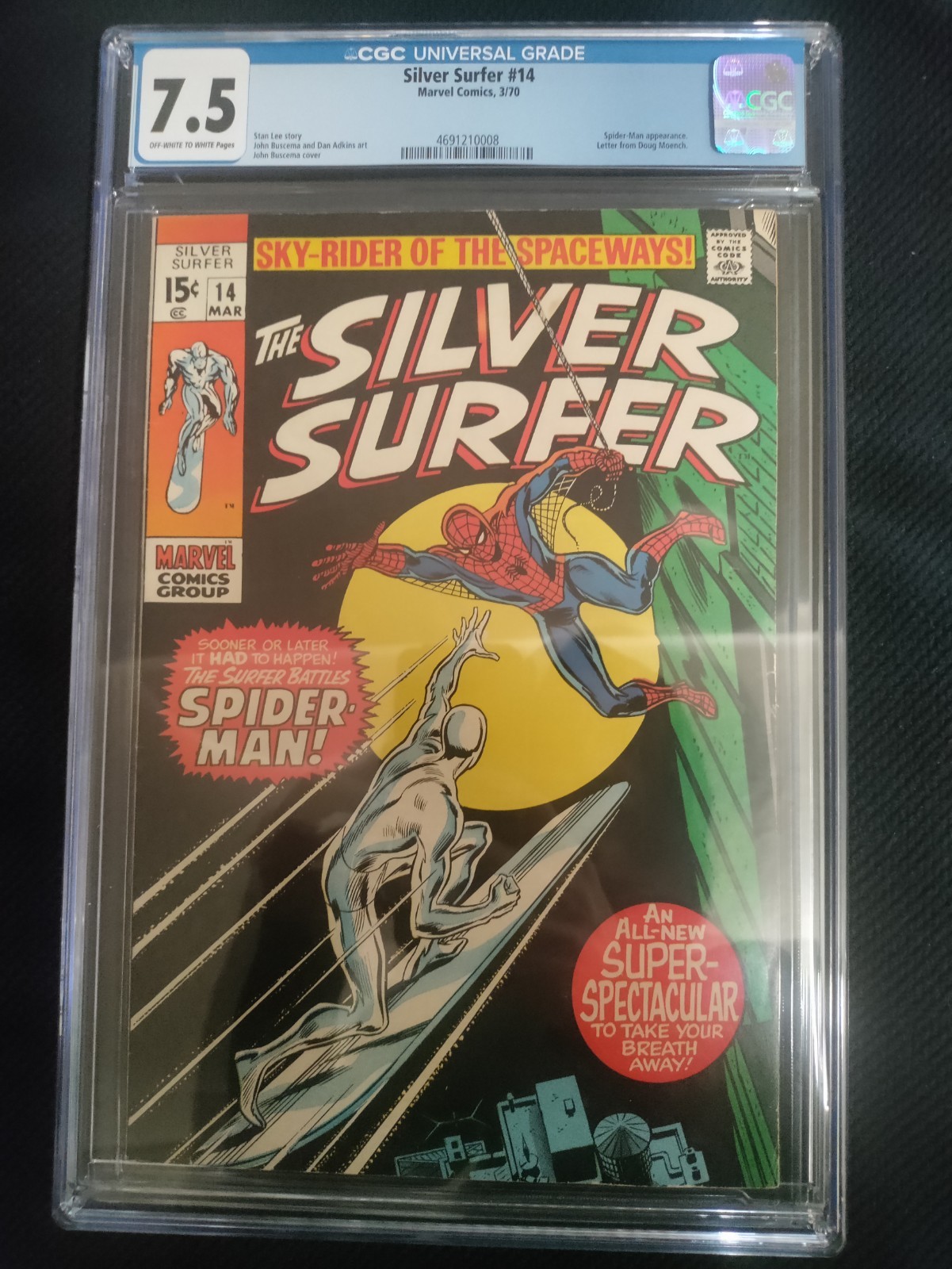 アメコミリーフ　Silver Surfer #14 CGC 5.0 The Silver Surfer #14 Value - GoCollect