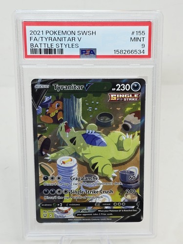 Tyranitar V graded PSA 9 for sale on eBay