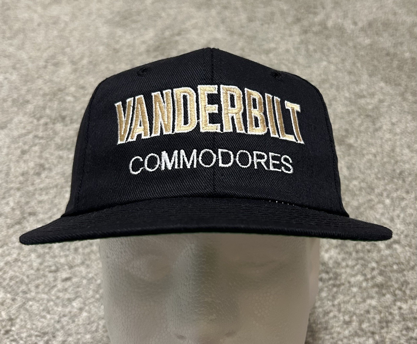 Vintage 90s Vanderbilt Commodores Twins Enterprise SnapBack Hat 1990s Black
