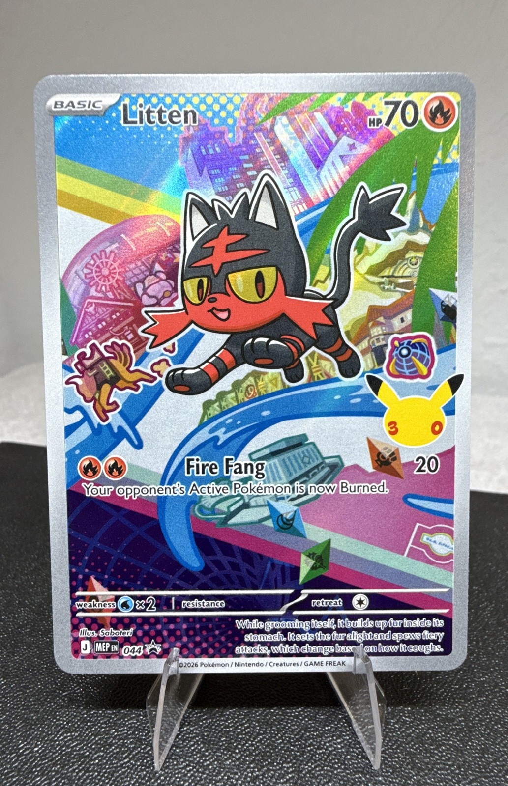 Litten 044 Me: Mega Evolution Promo Holo