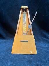 Vintage Seth Thomas mechanical wind-up Wood metronome Works