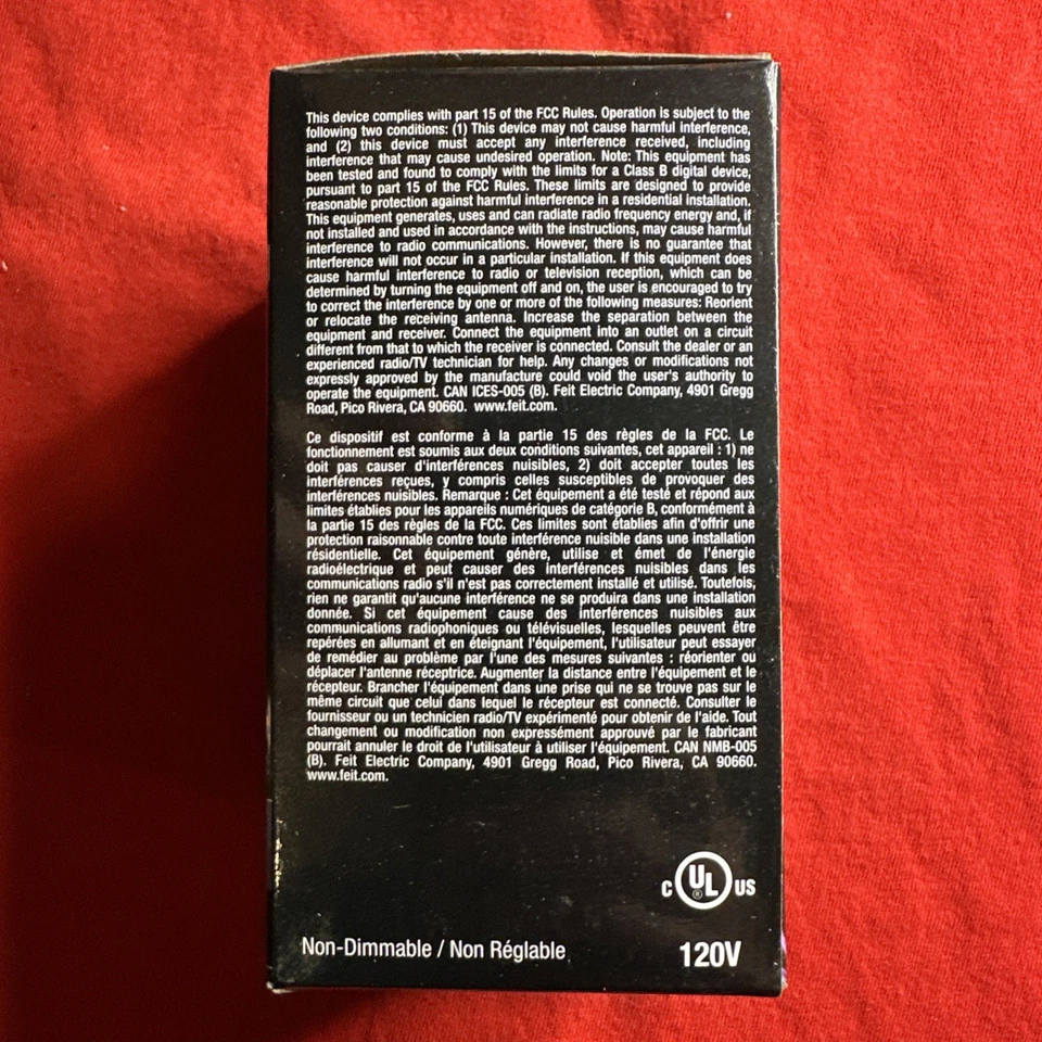 Feit Electric A19/BLB/LED 7W Non Dimmable Black Light LED Light Bulb - Image 2 of 4