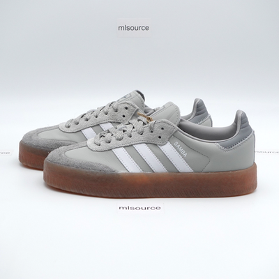 Size 7.5 Women's adidas Originals Sambae Leather Platform Sneakers