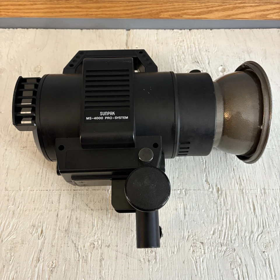 Vintage Sunpak Monolite MS-4000 Pro Studio Flash Strbe Modeling Lamp Tested - Image 3 of 4