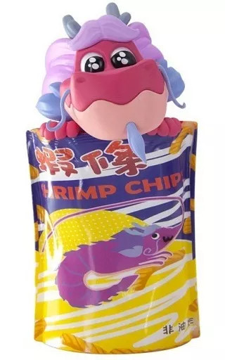 DODOWO Wish Dragon Mini Figure Lobster Chips Collectible Toy