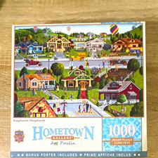 MasterPieces Hometown Gallery Art Poulin Bungalowville 1000-Piece Puzzle Poster
