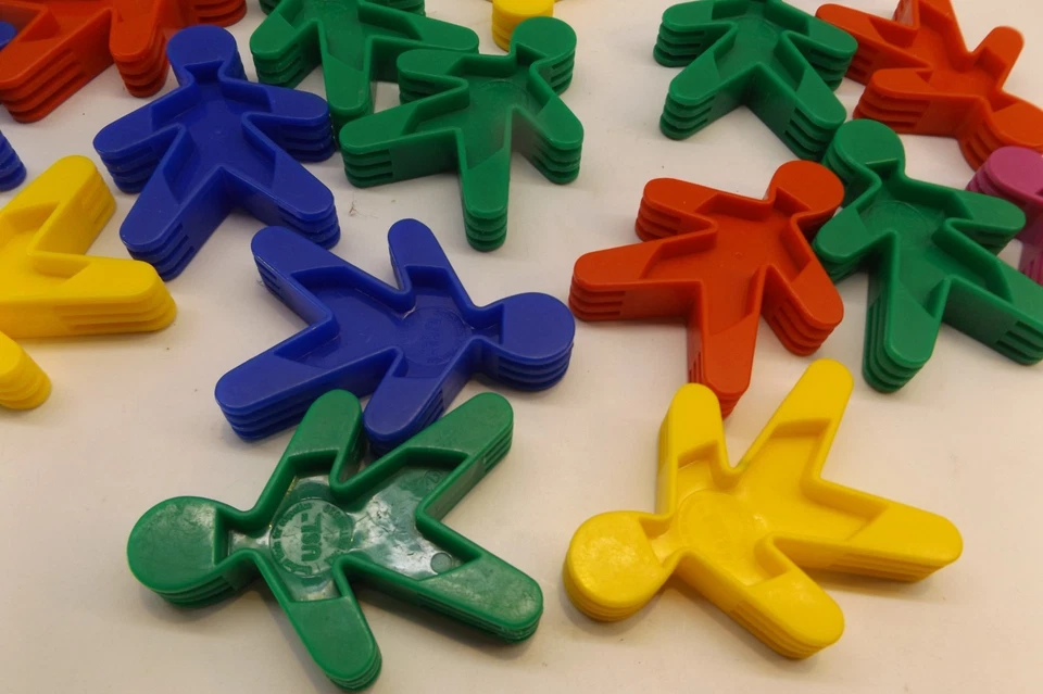 USL Plastic People Learning Toy Lot of 17 Bright Colors - One World Builders - Image 2 of 3