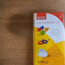 Rapid Brands 7-Piece Microwave Poached Egg & Omelette Cookware Set | Perfect for