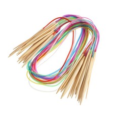 18 Pcs Interchangeable Circular Knitting Needle Set Needles Colorful