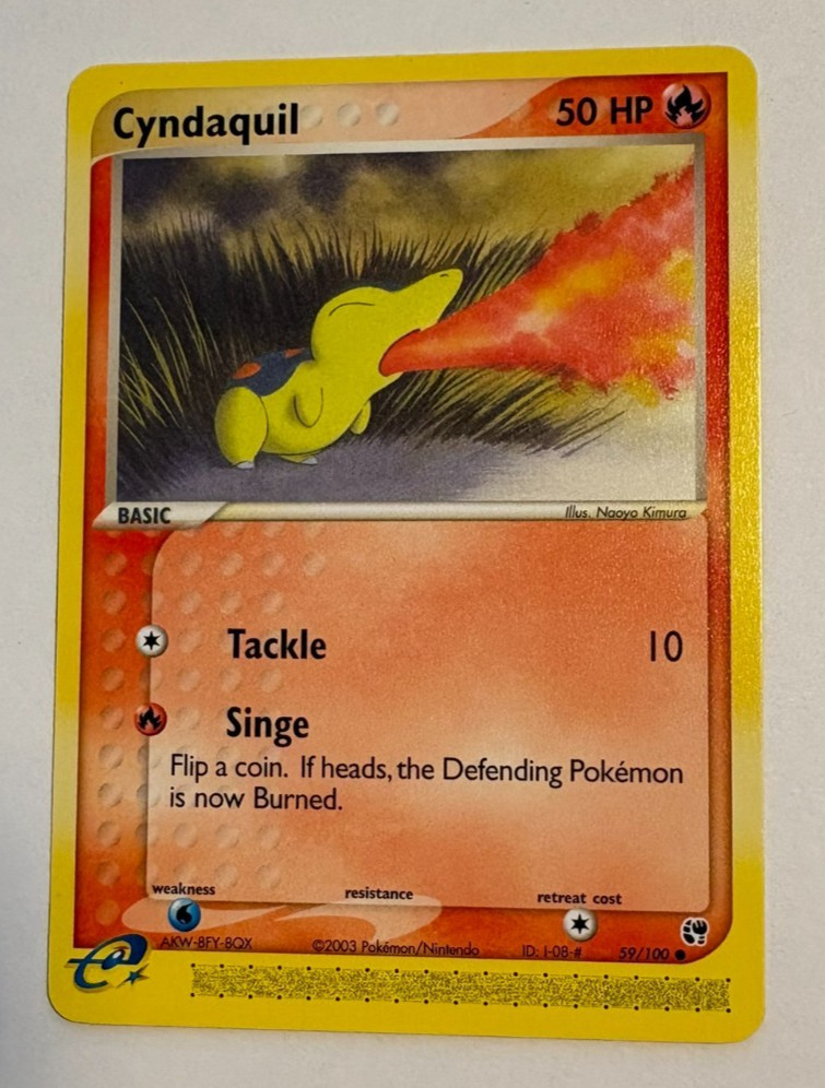 Cyndaquil 59/100 2003 e-Reader Sandstorm Regular - NM