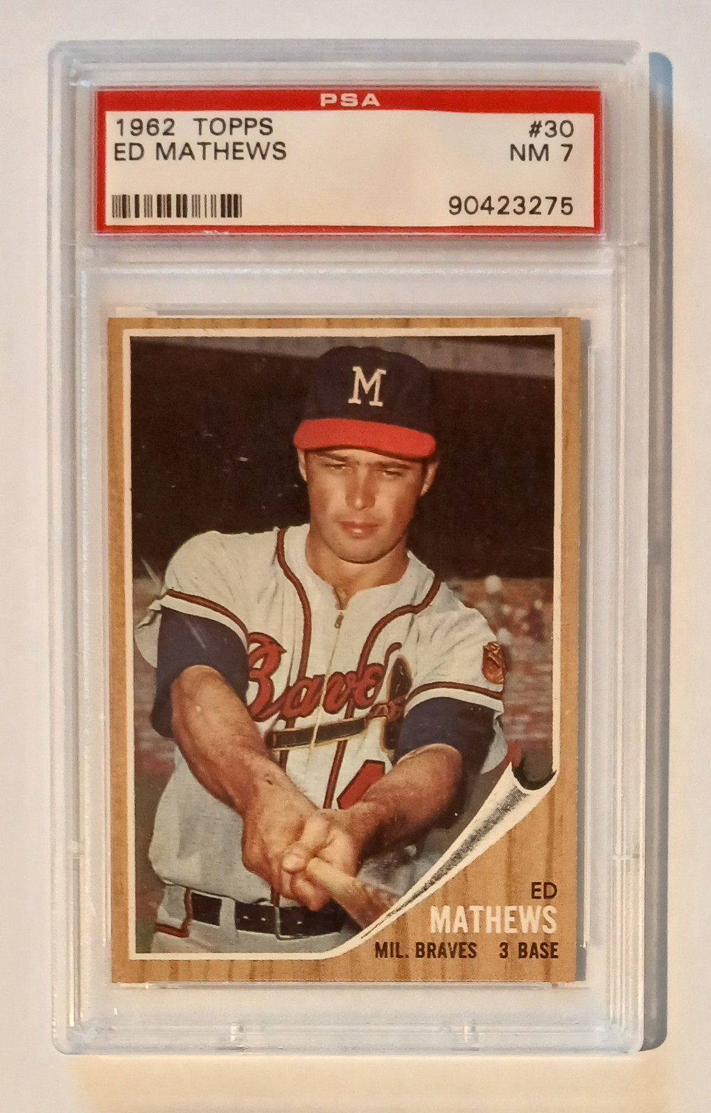 1962 Topps Eddie Mathews #30 PSA 7