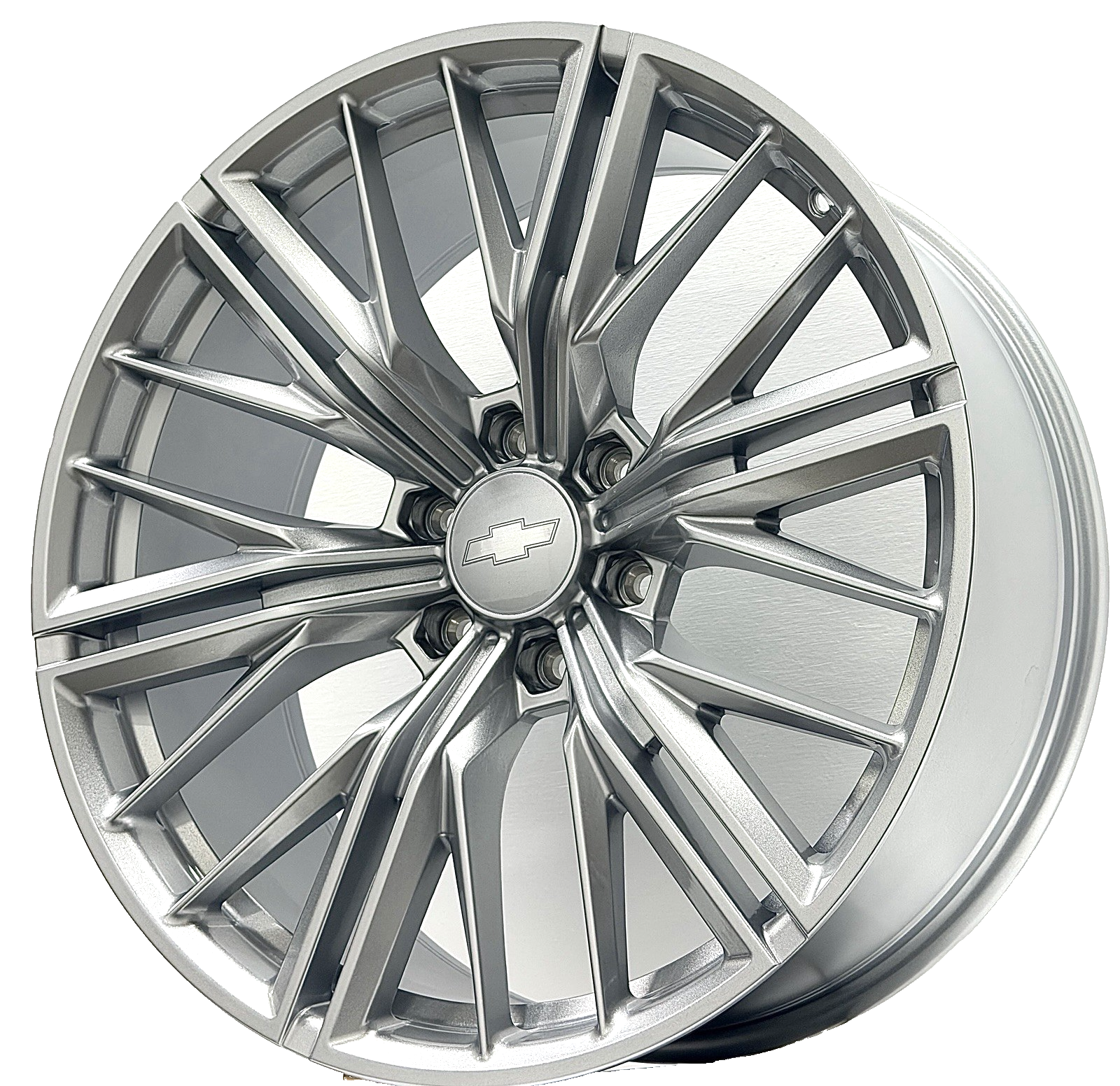 24” Silver ZL1 OE Replica Wheels fits 2025 Chevy Silverado 1500 Tahoe ...