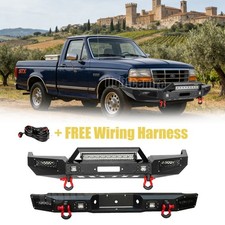 Fit 1993-1997 Ford Ranger Front And Rear Bumper Wwinch Plate Led Lights Fit 1993-1997 Ford Ranger Front And Rear Bumper Wwinch Plate Led Lights